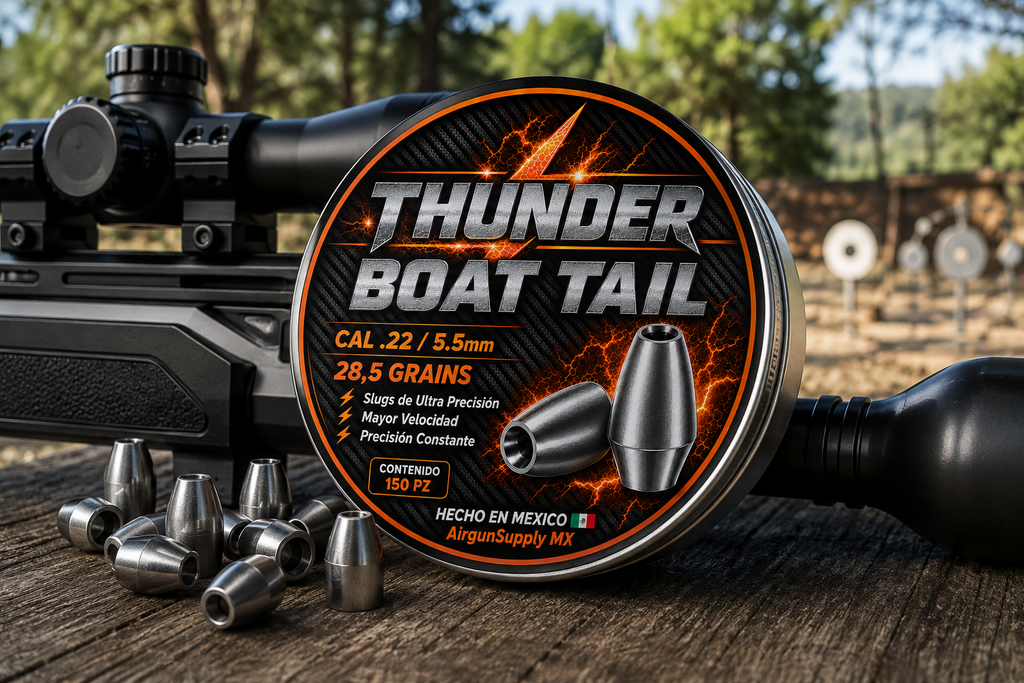 Diabolo SLUG THUNDER  BOAT TAIL CALIBRE 5.5 (0.22) EN 28.5 GRAINS