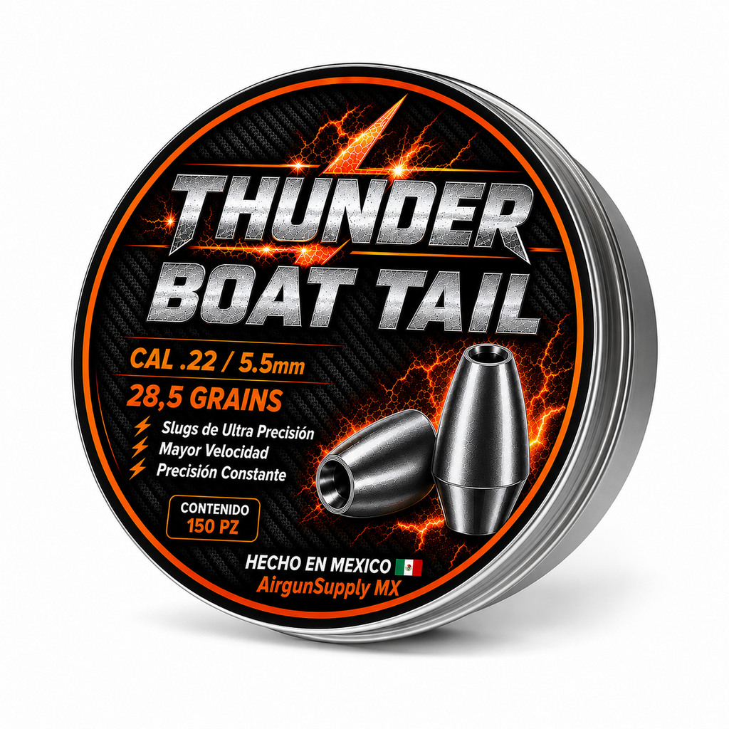 Diabolo SLUG THUNDER  BOAT TAIL CALIBRE 5.5 (0.22) EN 28.5 GRAINS
