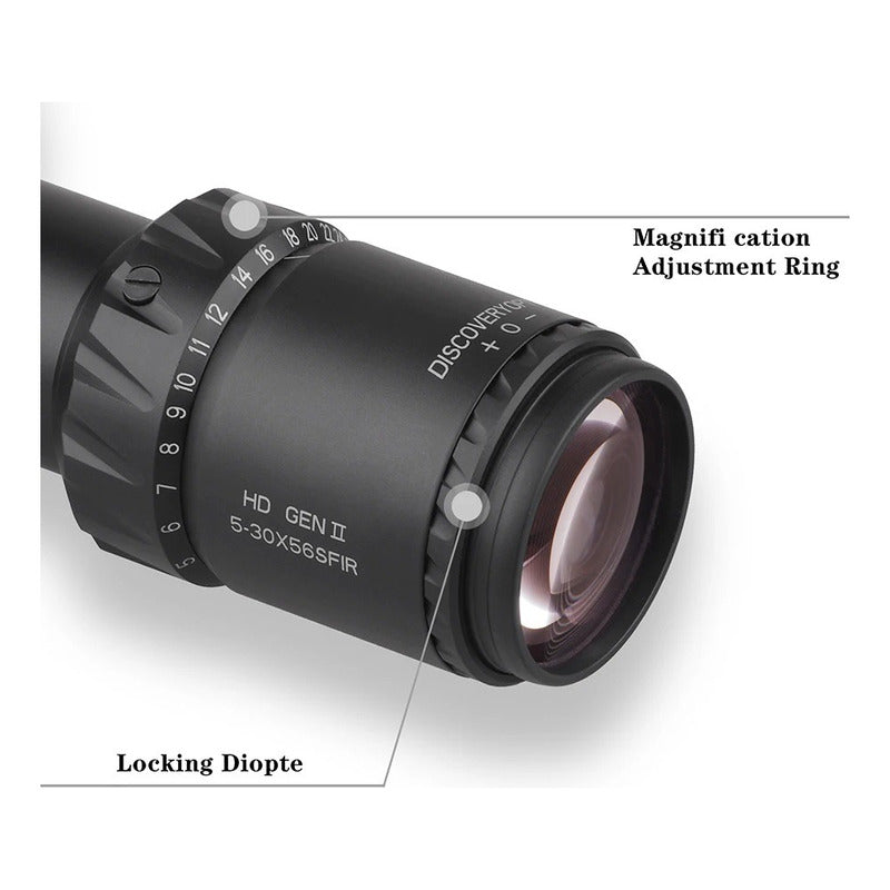 Mira Telescopica Discovery  5-30 X 56 Ffp Zero Stop