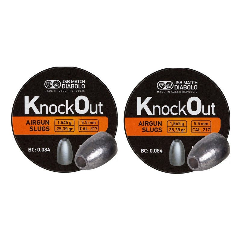 Diabolo Jsb Knock Out Calibre 22 (5.5mm) 2 Latas