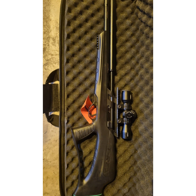 Rifle Pcp T-rex Bullpup Calibre .22 Y Estuche Y Ojivas Negro 558.8 Mm