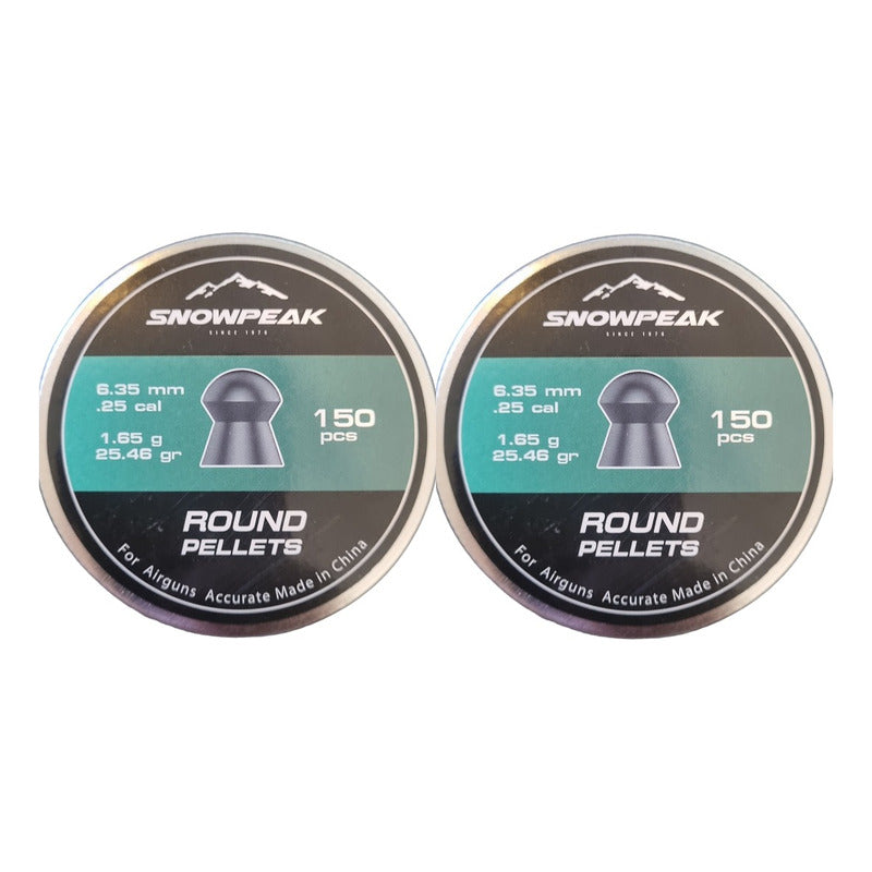 Diábolo Snowpeak .25  2 Latas De 150 Unidades 32.41 G