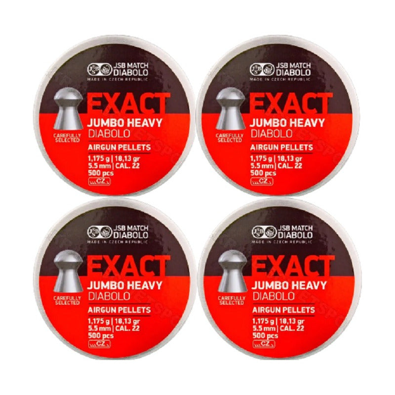Diabolo Jsb Jumbo Heavy Cal 22 (5.5mm) 18 Gr (4 Latas)