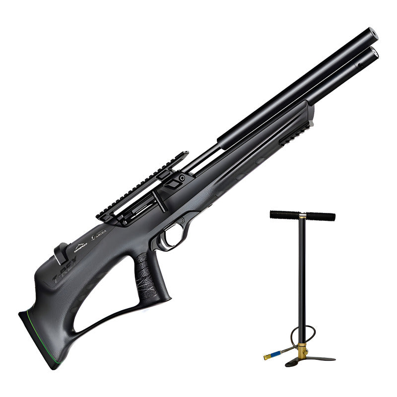 Rifle Pcp T-rex Bullpup Calibre .22 Y Bomba De 4 Etapas Negro 558.8 Mm