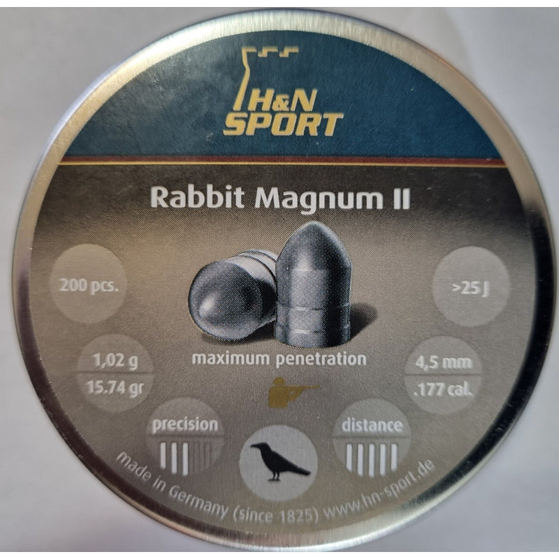 Diabolo H&n Rabbit Calibre 4.5mm De 15,74gr
