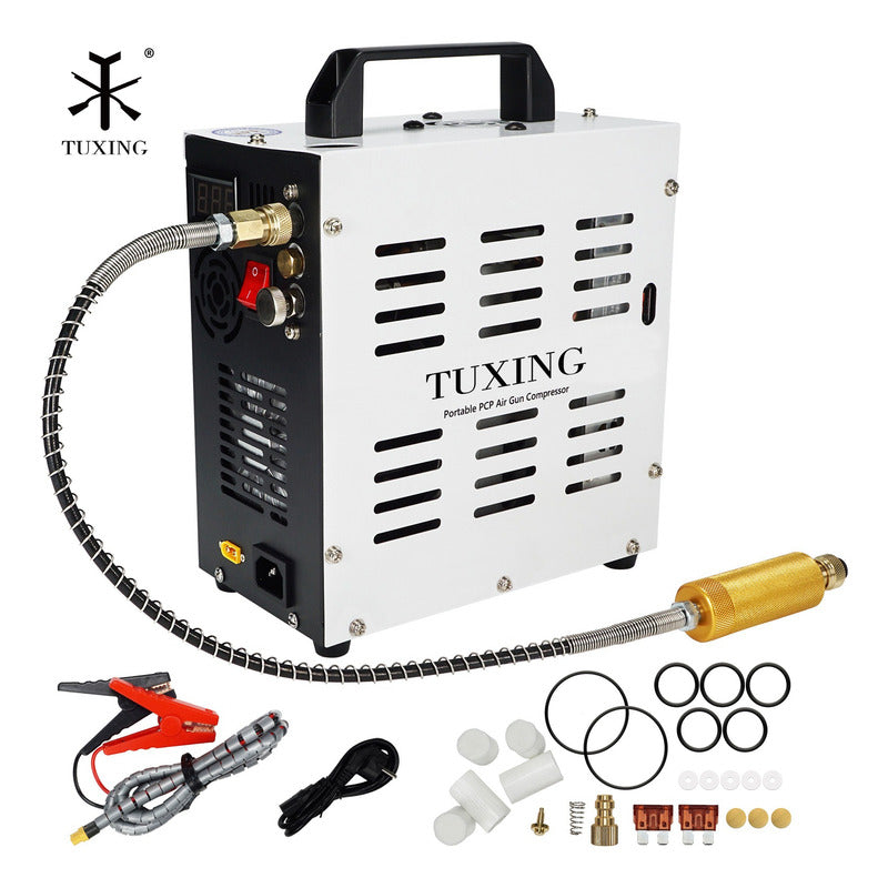 Compresor Portatil Para Pcp 4500psi Paro MANUAL Negro