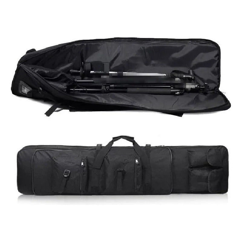 Estuche Para Rifle Pcp De Gabardina 118 Cm Zurdo/diestro Negro