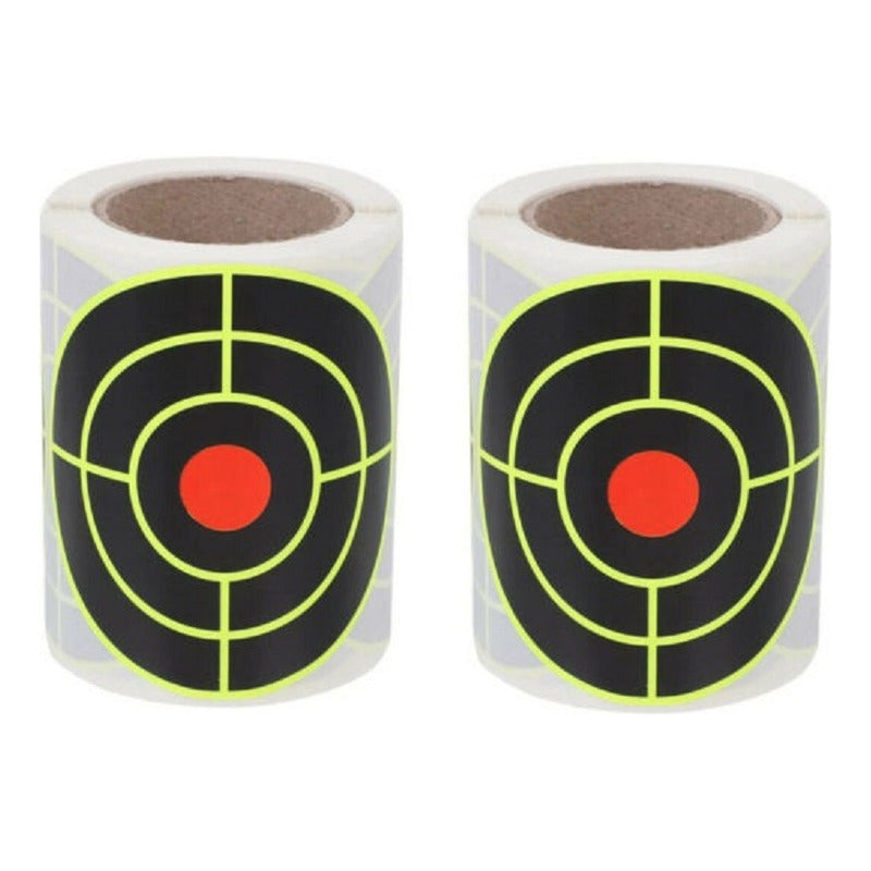 400 Dianas Reactivas Tiro Al Blanco 2 Rollos Con 200pz C/u