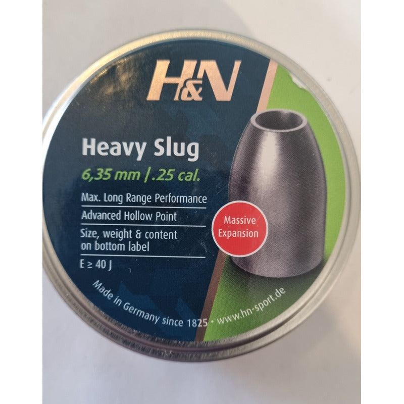 Diabolo H&n Slug Cal .25 Heavy  Slug  De 42gr