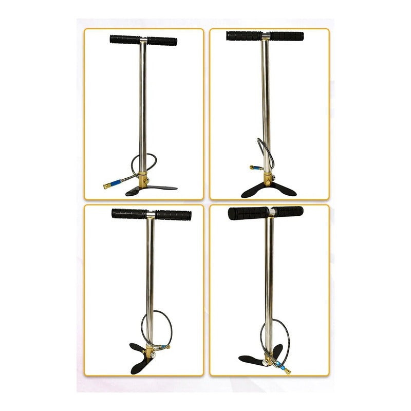 Bomba Para Rifles Pcp De 4 Etapas Negro