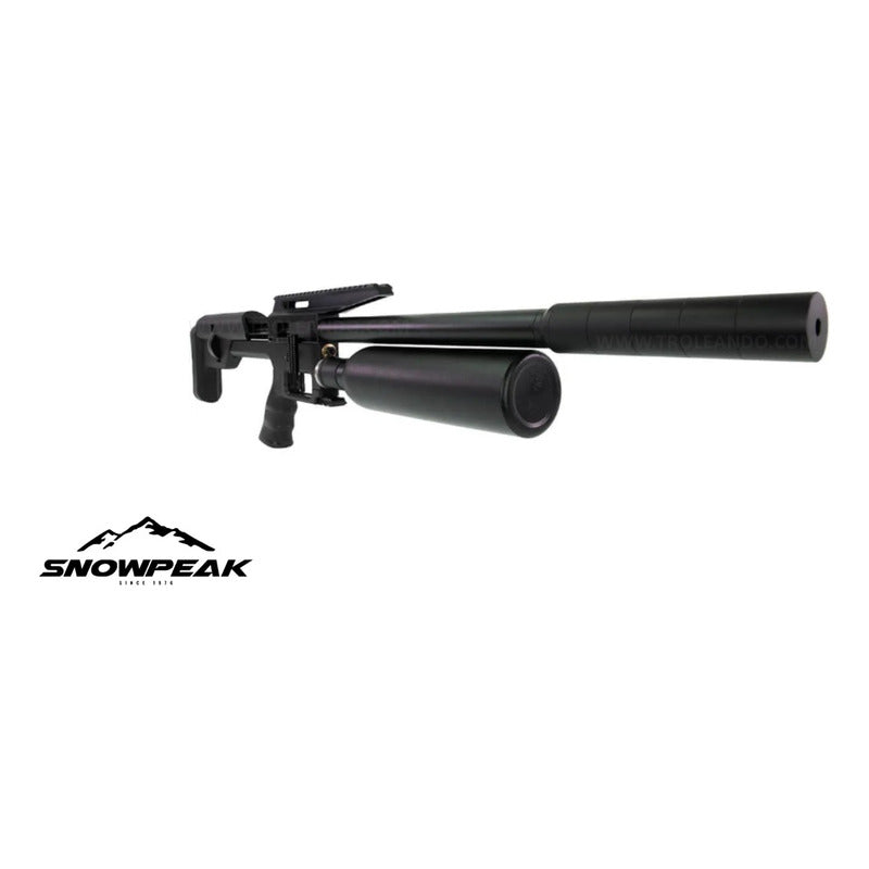 Rifle Pcp Snowpeak M60 Cilindro Regulado Calibres 22 Negro 5.588 Mm