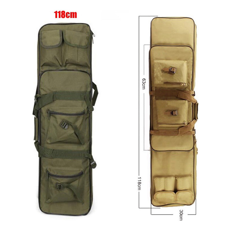 Estuche Para Rifle Pcp De Gabardina 118 Cm Zurdo/diestro Negro