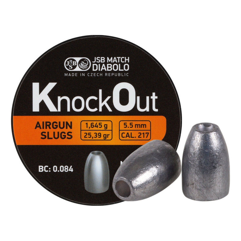 Diabolo Slug Jsb Knock Out Cal .22 O 5.5 Mm  .217  (3 Latas)