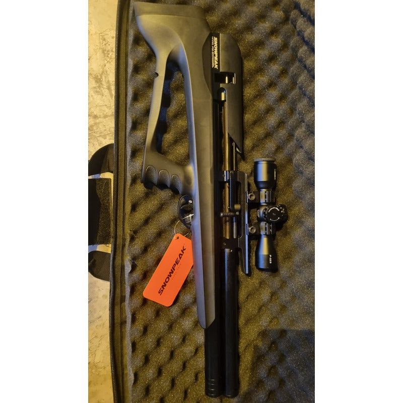 Rifle Pcp Snowpeak P35  Calibre .22, Estuche Y Ojivas Negro 5.5 Mm