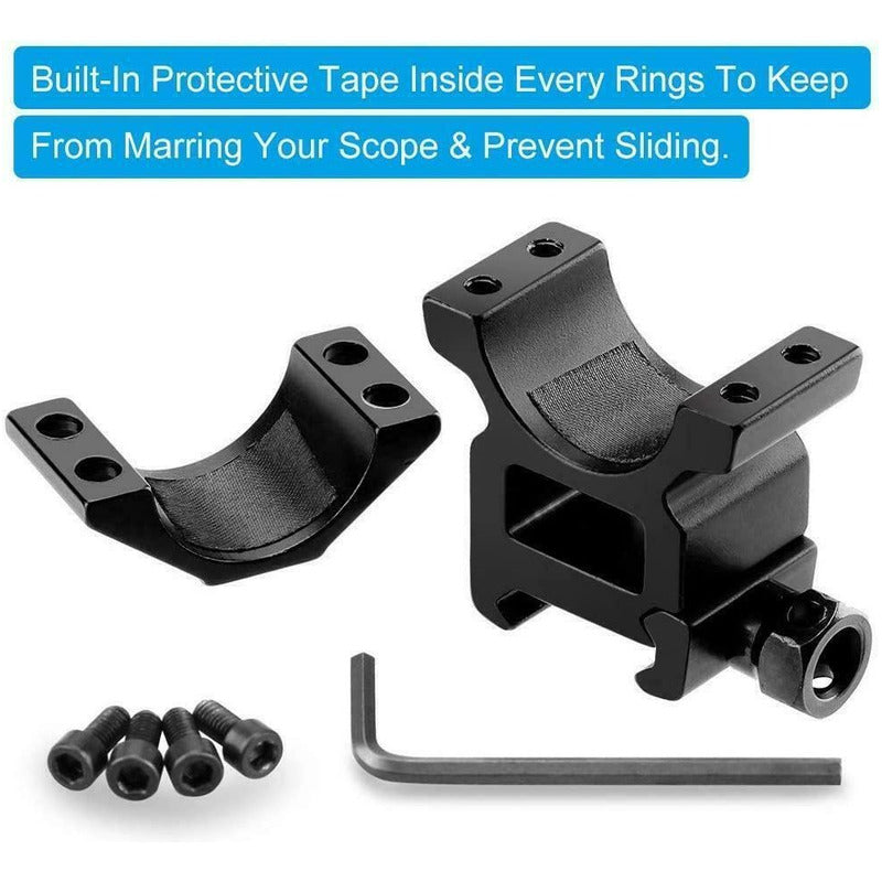 Monturas Para Mira Telecopica De 25.4mm X 11 Mm (2 Piezas)
