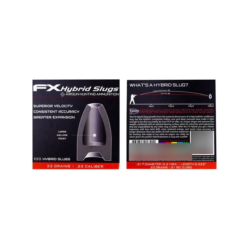 Diabolo Slug  Fx Hybrid Calibre .22 (5.5) En 22 Grains