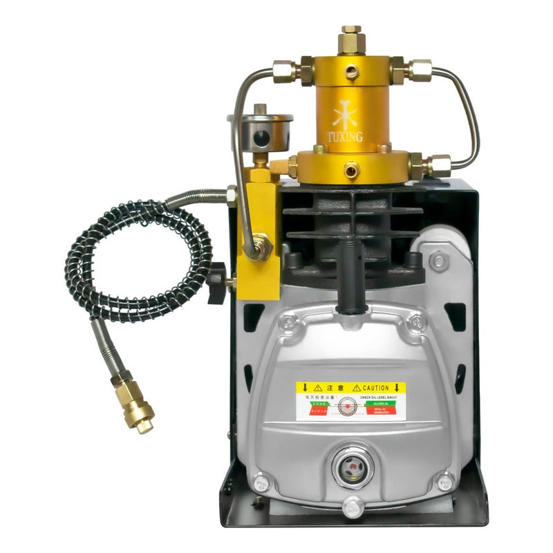 Compresor Para Pcp Y Scubas 4500psi Paro Automatico Color Negro