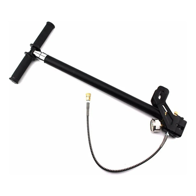 Bomba Manual Para Rifles Pcp 4 Etapas 4500 Psi Negro