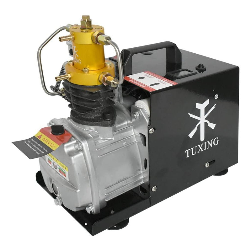 Compresor Para Pcp Y Scubas 4500psi Paro Automatico Color Negro