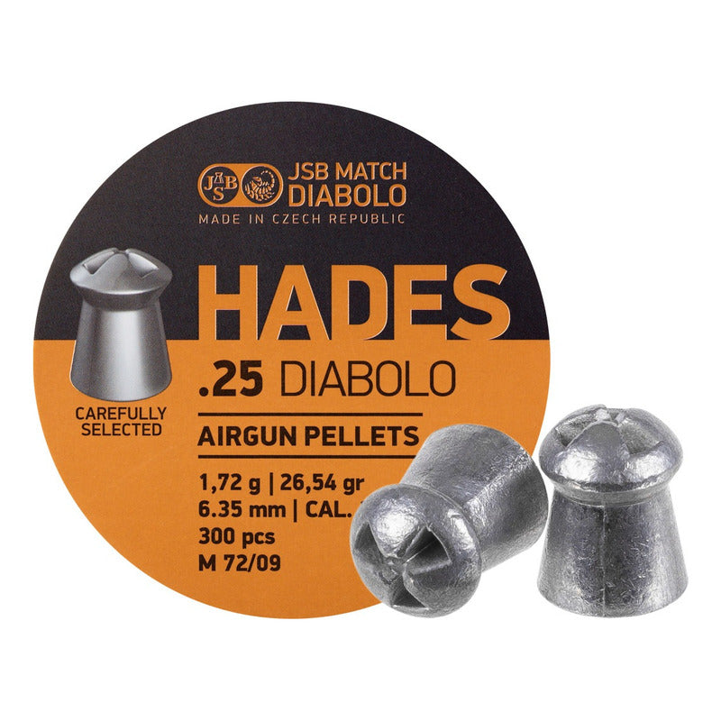 Diabolo Jsb Hades Cal .25 Lata De 300 Piezas Agsmx