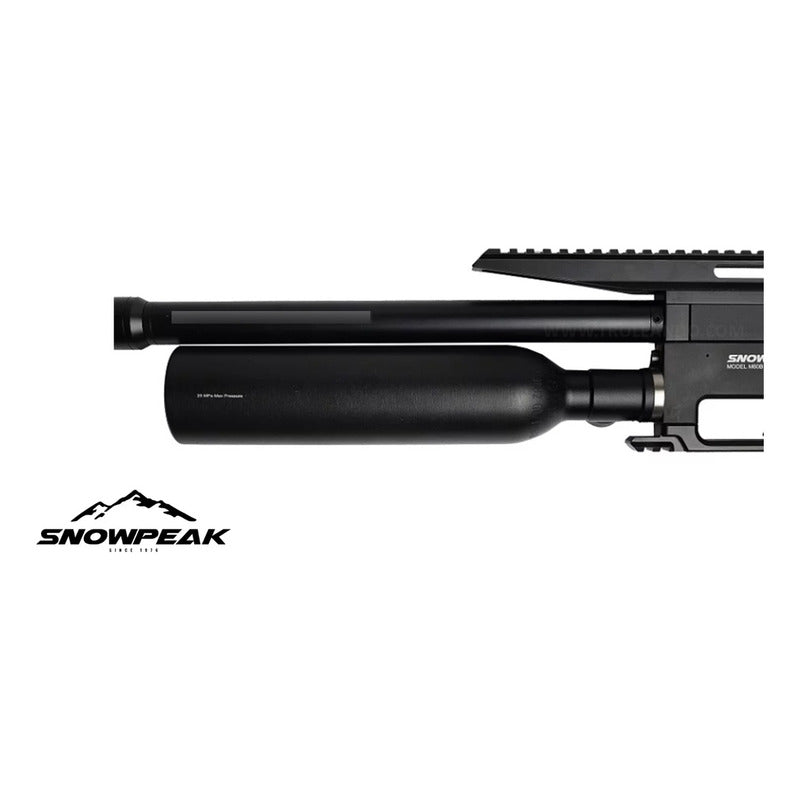 Rifle Pcp Snowpeak M60 Botella Regulado Calibre 22 Negro 5.5 Mm