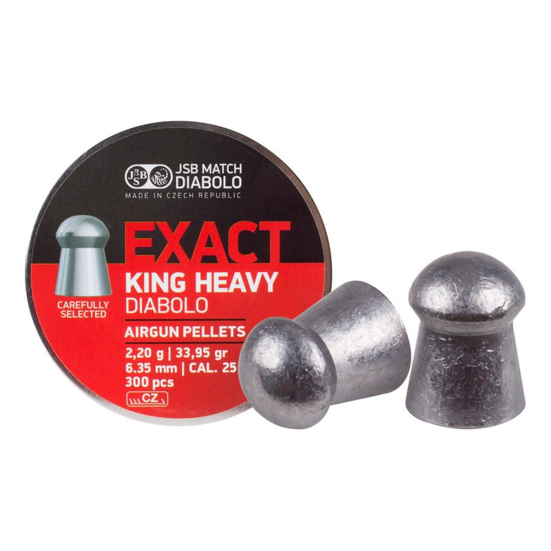 Diabolo Jsb King Heavy Calibre 25 (6.35) De 34 Grains
