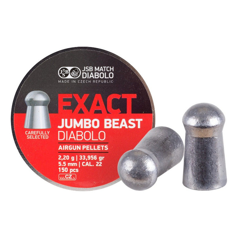 Diabolo Jsb Jumbo Beast Calibre 5.5 (.22) De 34 Grains