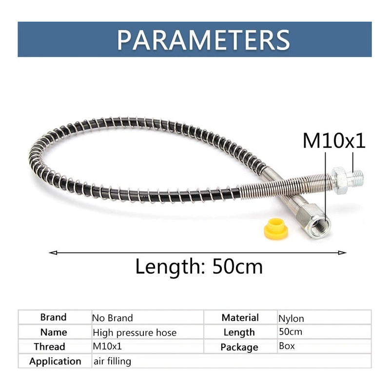 Manguera De 4500 Psi  Para Carga De Rifles Pcp Hembra- Macho Negro