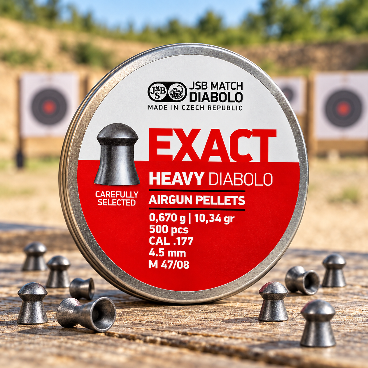 Diabolos Jsb EXACT HEAVY Calibre .177 ( 4.5Mm)  De 10.34 Grains