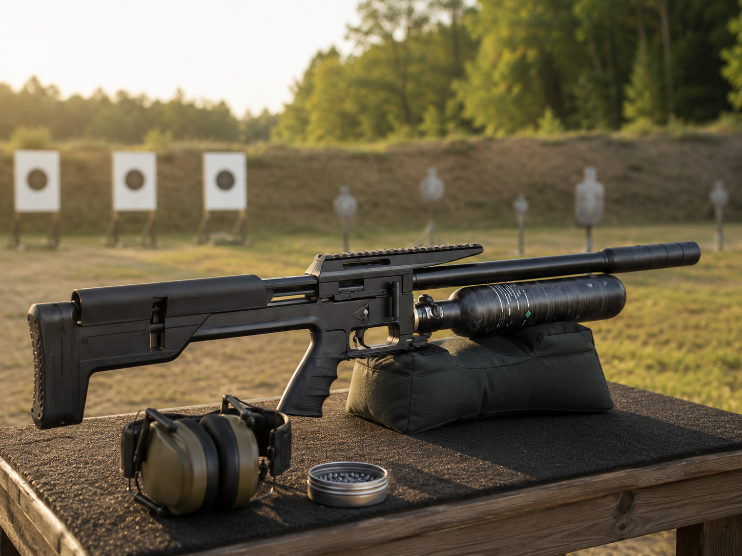RIFLE PCP SNOWPEAK  M60 TB CARBONO 500CC