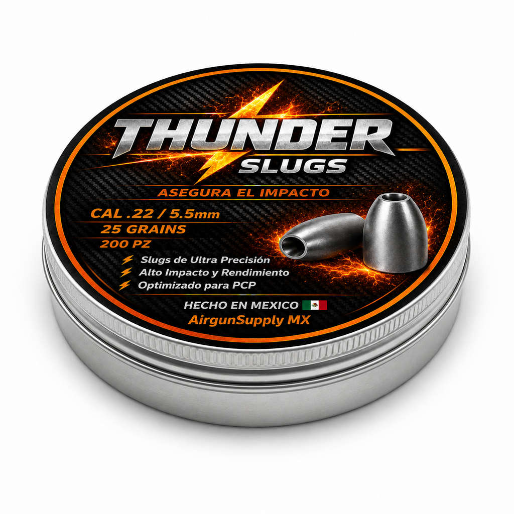 Diabolo SLUG THUNDER  CALIBRE 5.5 (0.22) EN 25 GRAINS
