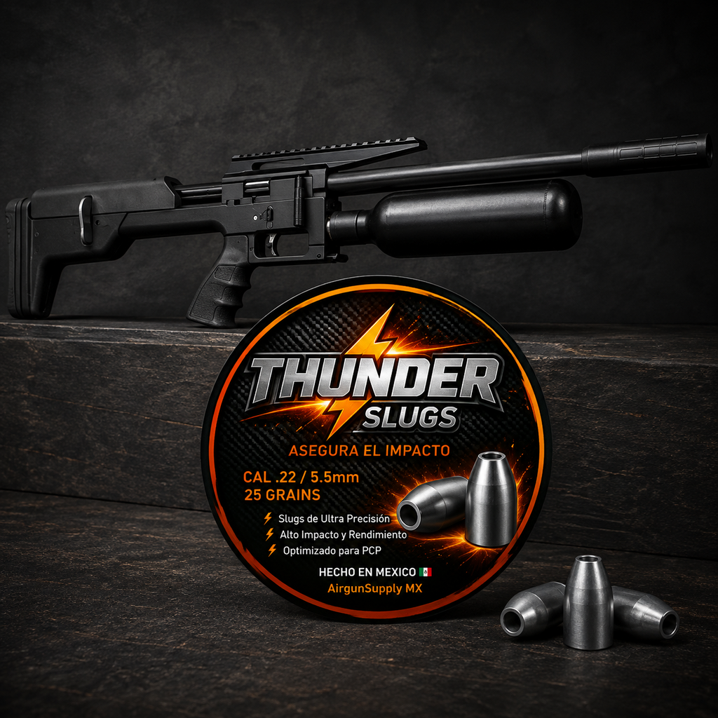 Diabolo SLUG THUNDER  CALIBRE 5.5 (0.22) EN 25 GRAINS