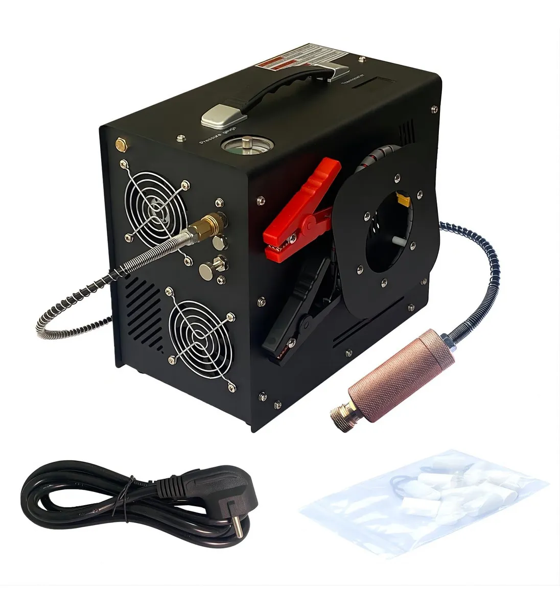 COMPRESOR PARA RIFLES PCP 4500 PSI 12/110 VOLTS PORTATIL